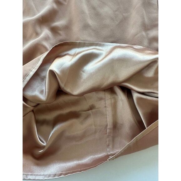 Elisabetta Franchi V-Neck Mini Dress in Beige Women's Size 38 Made in Italy - Picture 10 of 10